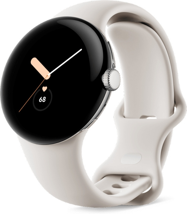Google Pixel Watch WiFi -älykello, Polished Silver / Chalk in the group Sport, leisure & Hobby / Smartwatch & Activity trackers / Smartwatches at TP E-commerce Nordic AB (C46996)