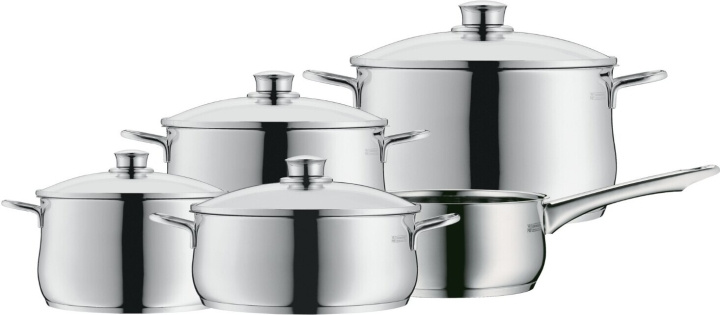 WMF Diadem Plus kokkärlsset, 5-delar, rostfritt stål in the group HOME, HOUSEHOLD & GARDEN / Kitchen utensils / Pots & Pans at TP E-commerce Nordic AB (C46999)