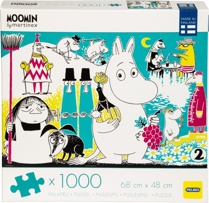 Peliko Mumin Comic Book Cover 2 pussel, 1000 bitar in the group TOYS, KIDS & BABY PRODUCTS / Toys / Puzzles at TP E-commerce Nordic AB (C47022)