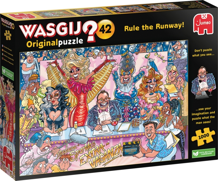 Wasgij Original 42, Rule The Runway! -mystisk pussel, 1000 bitar in the group TOYS, KIDS & BABY PRODUCTS / Toys / Puzzles at TP E-commerce Nordic AB (C47027)