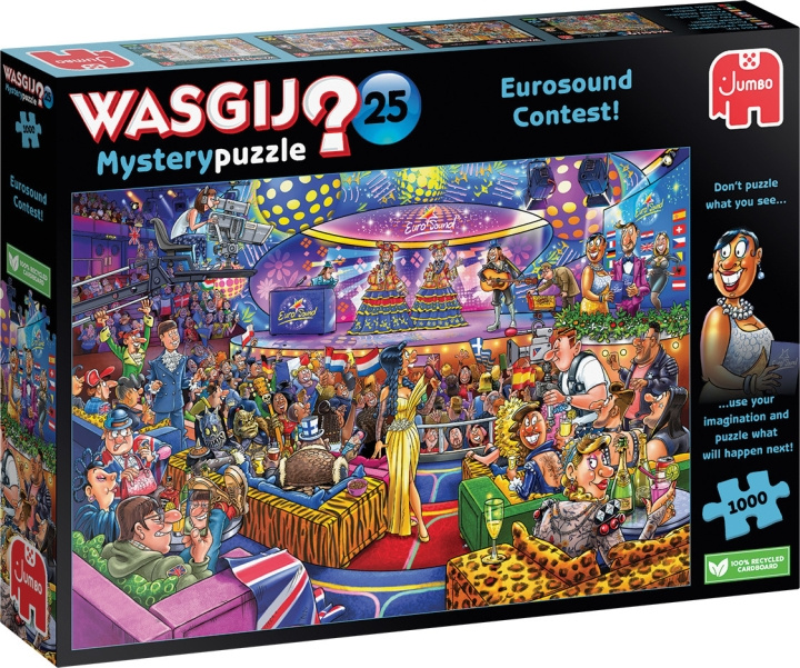 Wasgij Mystery 25, Eurosong-tävling - pussel, 1000 bitar in the group TOYS, KIDS & BABY PRODUCTS / Toys / Puzzles at TP E-commerce Nordic AB (C47029)