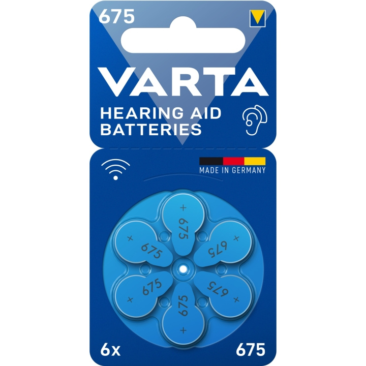 Varta Hörapparatsbatteri 675 / A675 / PR44 6-pack in the group HOME ELECTRONICS / Batteries & Chargers / Batteries / Hearing aid batteries at TP E-commerce Nordic AB (C47131)