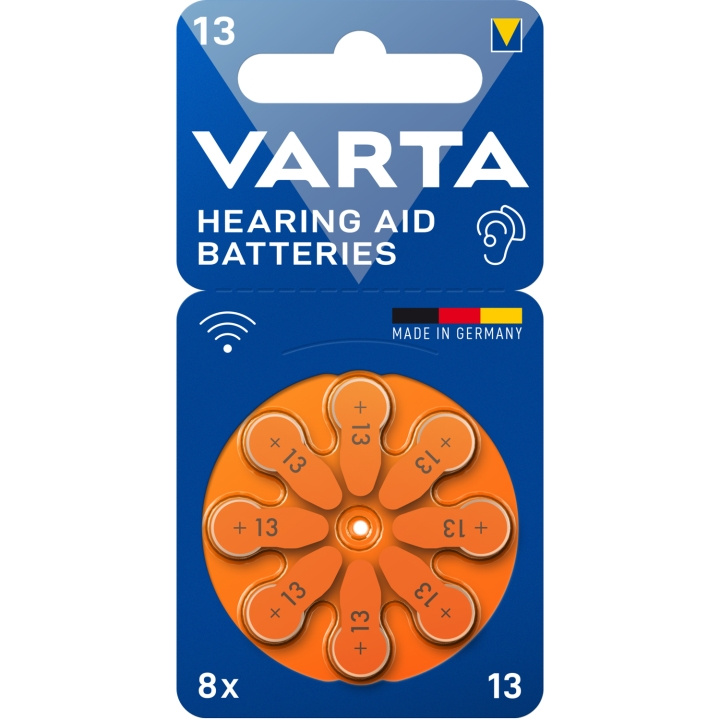 Varta Hörapparatsbatteri 13 / A13 / PR48 8-pack in the group HOME ELECTRONICS / Batteries & Chargers / Batteries / Hearing aid batteries at TP E-commerce Nordic AB (C47132)