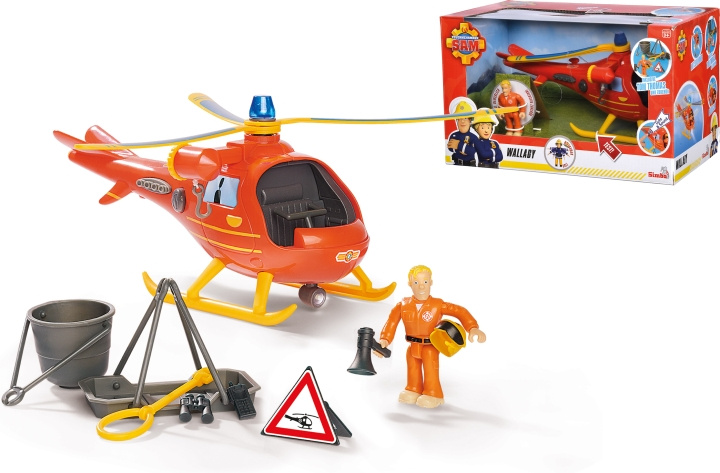 Brandman Sami Wallaby helikopter och figur in the group TOYS, KIDS & BABY PRODUCTS / Toys / Toys at TP E-commerce Nordic AB (C47202)