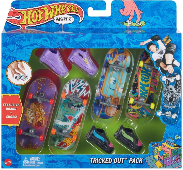 Hot Wheels Skate Gripbräda & Sko - fingerbräda, 4 st in the group TOYS, KIDS & BABY PRODUCTS / Toys / Action play at TP E-commerce Nordic AB (C47260)