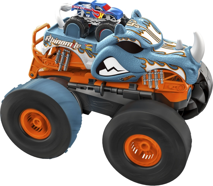 Hot Wheels RC Monstertrucks Transforming Rhinomite - fjärrkontroll monstertruck och jumper lekset in the group TOYS, KIDS & BABY PRODUCTS / Toys / Toy cars at TP E-commerce Nordic AB (C47267)