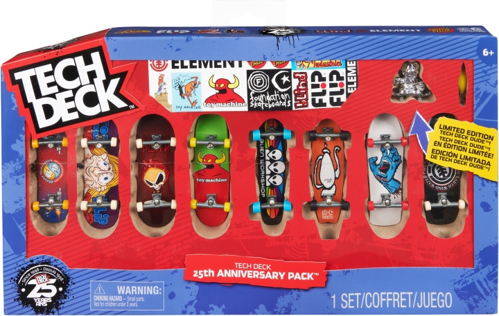 Tech Deck 25th Anniversary 8-pack - fingerspisplatta set in the group TOYS, KIDS & BABY PRODUCTS / Toys / Toys at TP E-commerce Nordic AB (C47278)