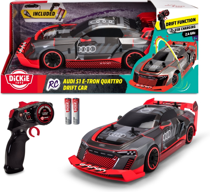 Dickie Toys Audi S1 ​​E-Tron Quattro Drifting - fjärrstyrd bil, RTR in the group TOYS, KIDS & BABY PRODUCTS / Toys / Toy cars at TP E-commerce Nordic AB (C47290)