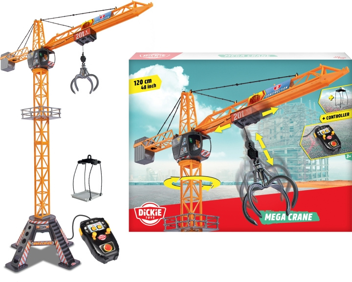 Dickie Toys Mega Crane - fjärrstyrd kran in the group TOYS, KIDS & BABY PRODUCTS / Toys / Little home & Role play at TP E-commerce Nordic AB (C47291)