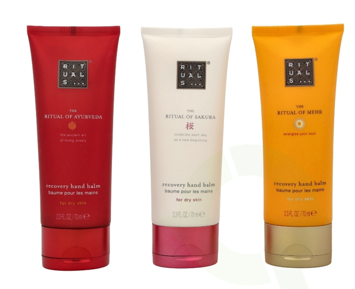 Rituals Hand Care Set 210 ml 3x70ml - Hand Balm - Sakura/Mehr/Ayurveda 70ml in the group BEAUTY & HEALTH / Manicure / Pedicure / Hand Creams at TP E-commerce Nordic AB (C47432)