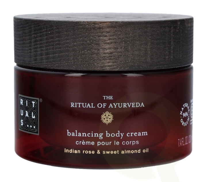 Rituals Ayurveda Balancing Body Cream 220 ml Indian Rose & Sweet Almond Oil in the group BEAUTY & HEALTH / Skin care / Body health / Body lotion at TP E-commerce Nordic AB (C47454)