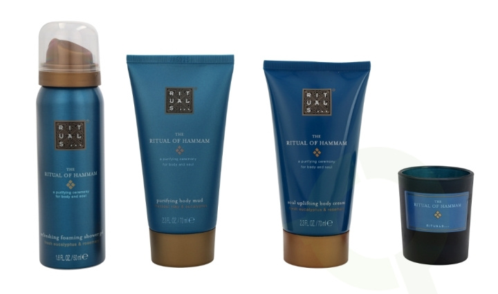 Rituals Hammam Set 215 ml Foaming Shower Gel 50ml/Body Mud 70ml/Body Cream 70ml/Scented Candel 25gr in the group BEAUTY & HEALTH / Gift sets / Gift sets for her at TP E-commerce Nordic AB (C47486)