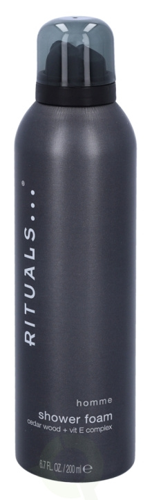 Rituals Homme Shower Foam 200 ml Cedar Wood + Vit E Complex in the group BEAUTY & HEALTH / Skin care / Body health / Bath & Shower gels at TP E-commerce Nordic AB (C47576)