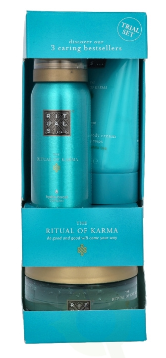 Rituals Karma Set 245 ml Foaming Shower Gel 50ml/Body Cream 70ml/Body Peeling 125gr in the group BEAUTY & HEALTH / Gift sets / Gift sets for her at TP E-commerce Nordic AB (C47603)