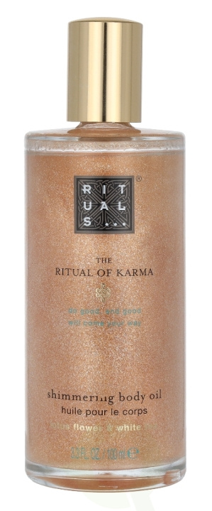 Rituals Karma Shimmering Body Oil 100 ml Lotus Flower & White Tea in the group BEAUTY & HEALTH / Skin care / Body health / Body lotion at TP E-commerce Nordic AB (C47630)