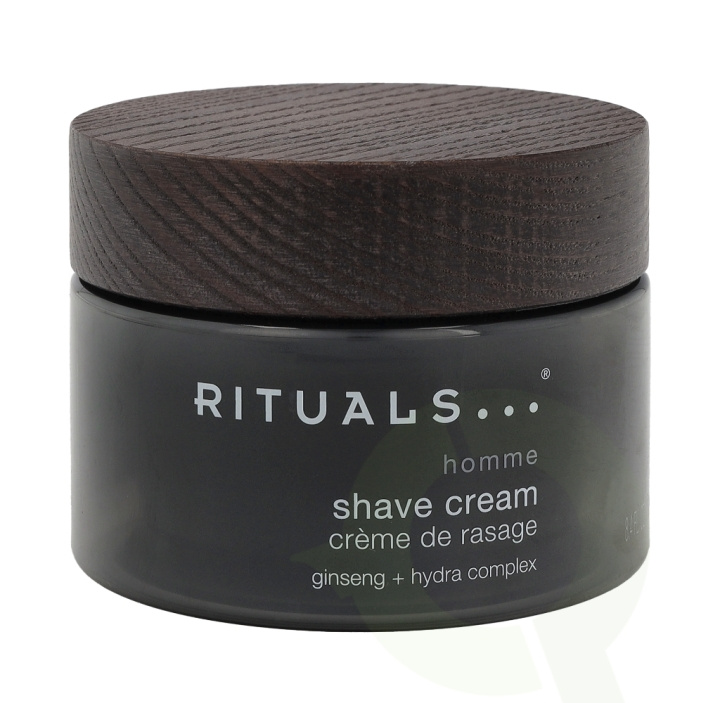 Rituals Homme Shave Cream 250 ml Ginseng + Hydra Complex in the group BEAUTY & HEALTH / Hair & Styling / Shaving & Trimming / Razors & Accessories at TP E-commerce Nordic AB (C47638)