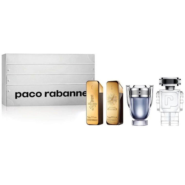 Paco Rabanne Giftset 1 Million Edt 5ml + 1 Million Parfum 5ml + Invictus Edt 5ml + Phantom Edt 5ml in the group BEAUTY & HEALTH / Gift sets / Gift sets for him at TP E-commerce Nordic AB (C47671)