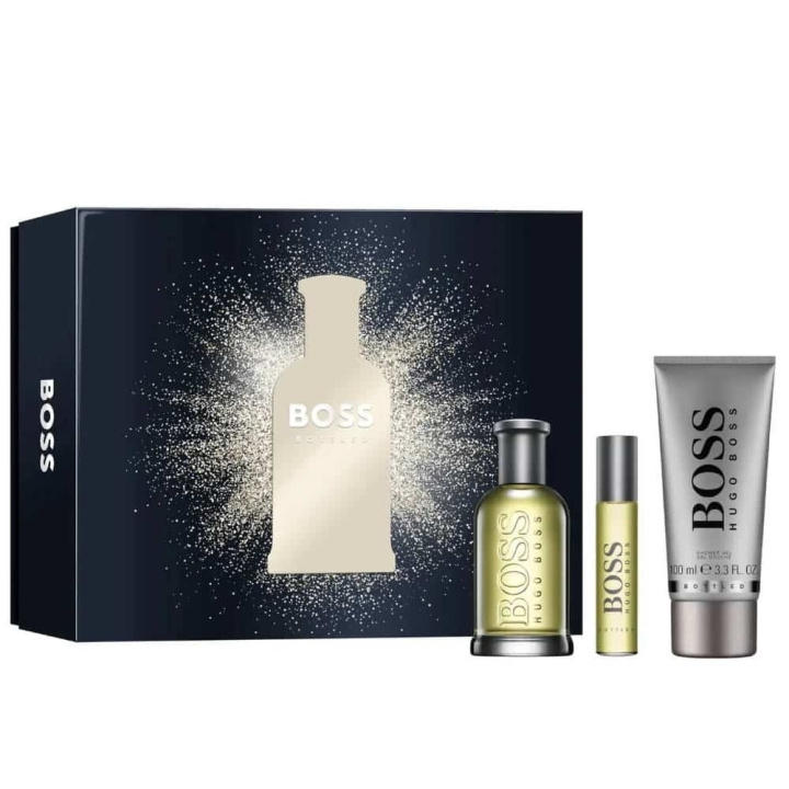 Hugo Boss Giftset Bottled Edt 100ml + Shower Gel 100ml + Edt 10ml in the group BEAUTY & HEALTH / Gift sets / Gift sets for him at TP E-commerce Nordic AB (C47674)