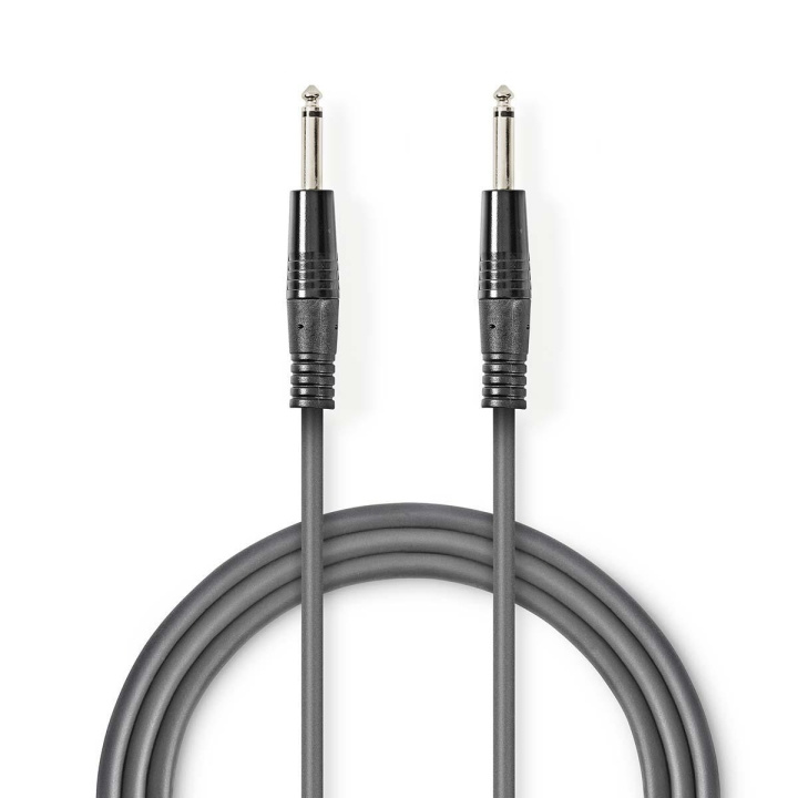 Nedis Mono Audio Cable | 6.35 mm Male | 6.35 mm Male | Nickel Plated | 1.50 m | Round | PVC in the group HOME ELECTRONICS / Cables & Adapters / Audio analog / 3.5 mm at TP E-commerce Nordic AB (C47696)