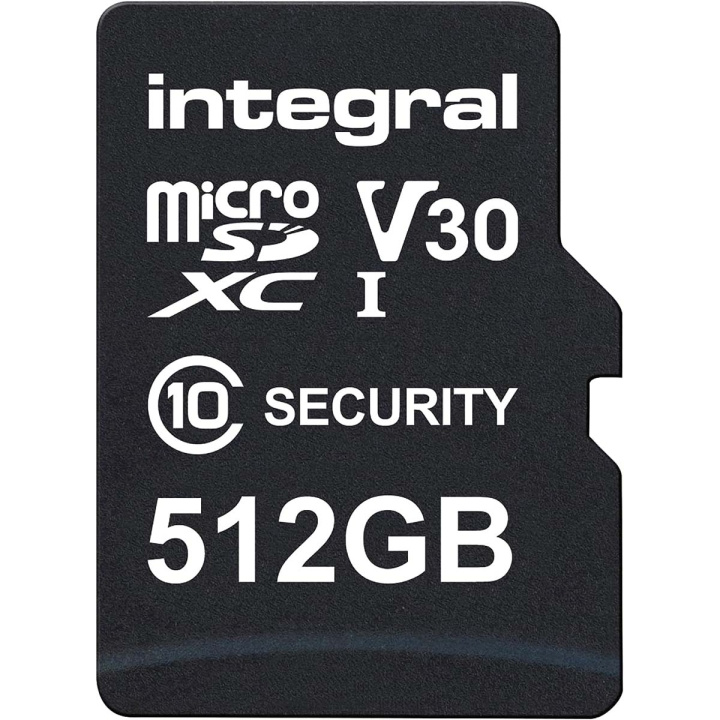 Integral 512 GB Security Camera microSD card for Dash Cams, Home Cams, CCTV, Body Cams & Drones in the group HOME ELECTRONICS / Storage media / Memory cards / SD/SDHC/SDXC at TP E-commerce Nordic AB (C47735)