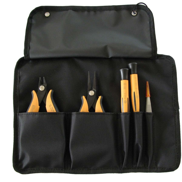 Piergiacomi Set of 5 different hand tools (1 tweezers. 1 cutter, 1 pliers and 2 screwdrivers) in the group HOME, HOUSEHOLD & GARDEN / Tools / Other tools & Accesories at TP E-commerce Nordic AB (C47760)