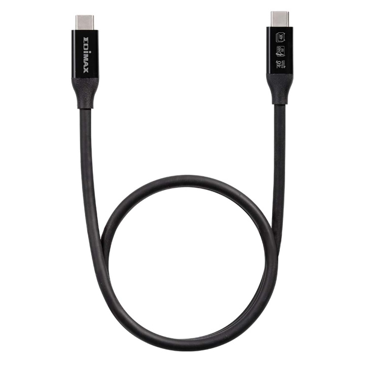 Edimax USB4/Thunderbolt3 Cable, 40G, o.5meter, Type C to Type C in the group SMARTPHONE & TABLETS / Chargers & Cables / Cables / Cables Type C at TP E-commerce Nordic AB (C47776)
