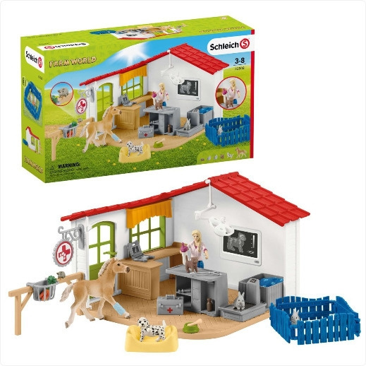 Schleich Farm World 42502 - Veterinärklinik med husdjur in the group TOYS, KIDS & BABY PRODUCTS / Toys / Figures & Miniatures at TP E-commerce Nordic AB (C47801)