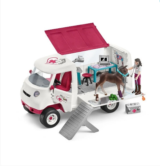 Schleich Horse Club 42439 Mobil veterinär med hannoveranerföl in the group TOYS, KIDS & BABY PRODUCTS / Toys / Figures & Miniatures at TP E-commerce Nordic AB (C47834)