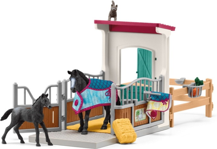 Schleich Horse Club 42611 Box with Mare and Foal in the group TOYS, KIDS & BABY PRODUCTS / Toys / Figures & Miniatures at TP E-commerce Nordic AB (C47867)