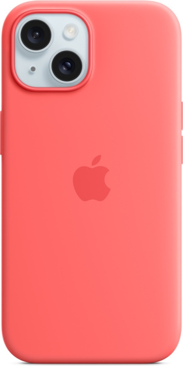 Apple iPhone 15 silikonfodral med MagSafe, guava rosa in the group SMARTPHONE & TABLETS / Phone cases / Apple / iPhone 15 at TP E-commerce Nordic AB (C48010)