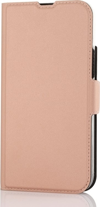 Wave BookCase -skyddsfodral, MagSafe-kompatibelt, iPhone 15 Plus, roséguld in the group SMARTPHONE & TABLETS / Phone cases / Apple / iPhone 15 at TP E-commerce Nordic AB (C48033)