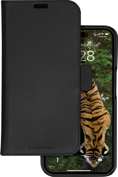 dbramante1928 Lynge, plånboksfodral och skyddsfodral, iPhone 15, svart in the group SMARTPHONE & TABLETS / Phone cases / Apple / iPhone 15 at TP E-commerce Nordic AB (C48105)