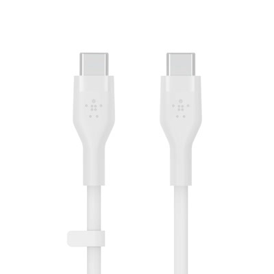 Belkin BOOST CHARGE USB-C to USB-C Silicone Cable 3M, White in the group COMPUTERS & PERIPHERALS / Computer cables / USB / USB-C at TP E-commerce Nordic AB (C48202)