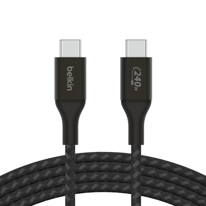 Belkin BOOST CHARGE 240W USB-C to USB-C Cable, 1m, Black in the group COMPUTERS & PERIPHERALS / Computer cables / USB / USB-C at TP E-commerce Nordic AB (C48206)
