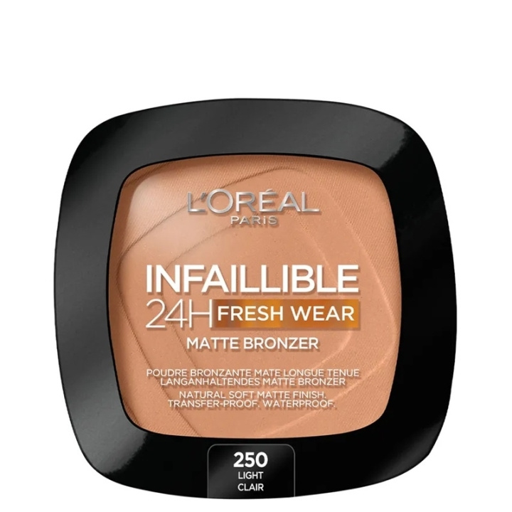 L\'ORÉAL PARIS L\'Oreal Infaillible 24h Fresh Wear Matte Bronzer Light 250 in the group BEAUTY & HEALTH / Makeup / Facial makeup / Rouge / Bronzer at TP E-commerce Nordic AB (C48273)