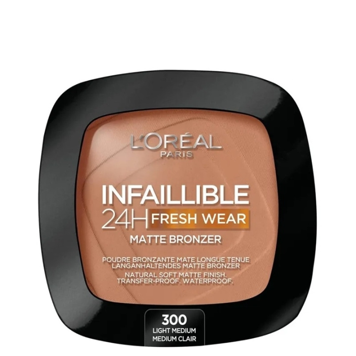 L\'ORÉAL PARIS L\'Oreal Infaillible 24h Fresh Wear Matte Bronzer Light Medium 300 in the group BEAUTY & HEALTH / Makeup / Facial makeup / Rouge / Bronzer at TP E-commerce Nordic AB (C48274)