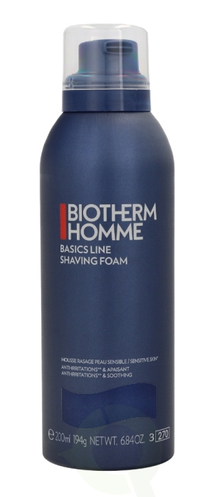 Biotherm Homme Shaving Foam Close Shave 200 ml Anti-Irritation & Anti-Rednesses in the group BEAUTY & HEALTH / Hair & Styling / Shaving & Trimming / Razors & Accessories at TP E-commerce Nordic AB (C48394)