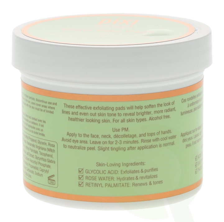 Pixi Glow Peel Pads 60 Piece 60 Pads - For All Skin Types, Alcohol Free in the group BEAUTY & HEALTH / Skin care / Face / Cleaning at TP E-commerce Nordic AB (C48511)