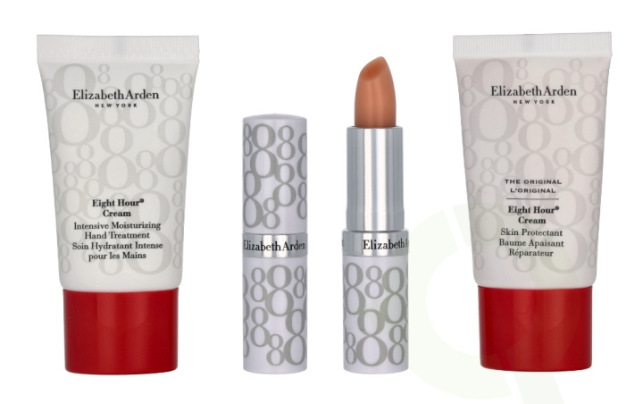 Elizabeth Arden E.Arden Eight Hour Set 33.7 ml Skin Protectant 15ml/Hand Treatment 15ml/Lip Protectant Stick 3,7gr in the group BEAUTY & HEALTH / Gift sets / Gift sets for her at TP E-commerce Nordic AB (C48639)