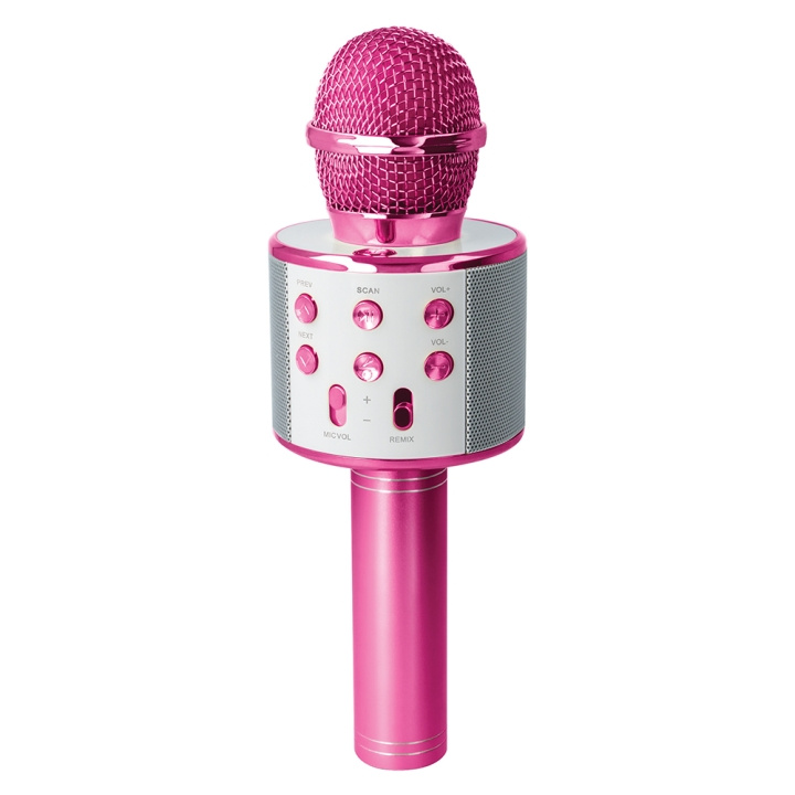 Forever Bluetooth microphone with speaker BMS-300 Lite pink in the group HOME ELECTRONICS / Audio & Picture / Handheld Microphones at TP E-commerce Nordic AB (C48655)