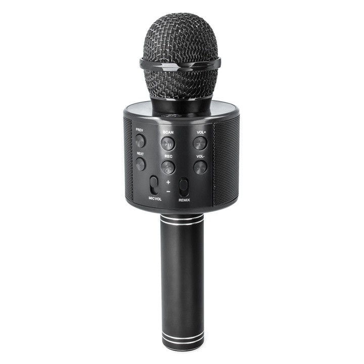 Forever Bluetooth microphone with speaker BMS-300 Lite black in the group HOME ELECTRONICS / Audio & Picture / Handheld Microphones at TP E-commerce Nordic AB (C48656)