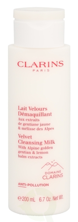 Clarins Velvet Cleansing Milk 200 ml With Alpine Golden Gentian & Lemon Balm Extracts in the group BEAUTY & HEALTH / Skin care / Face / Cleaning at TP E-commerce Nordic AB (C48912)
