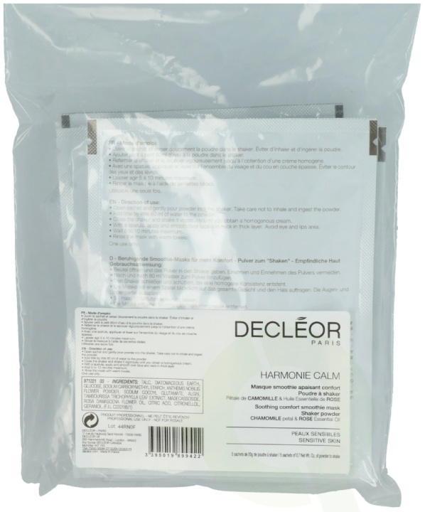 Decleor Harmonie Calm Pro Mask 100 gr 5x20gr in the group BEAUTY & HEALTH / Skin care / Face / Masks at TP E-commerce Nordic AB (C49017)