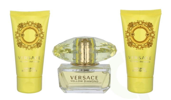 Versace Yellow Diamond Giftset 150 ml Edt Spray 50ml/Body Lotion 50ml/Shower Gel 50ml in the group BEAUTY & HEALTH / Gift sets / Gift sets for her at TP E-commerce Nordic AB (C49074)