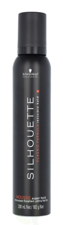 Silhouette Super Hold Mousse 200 ml in the group BEAUTY & HEALTH / Hair & Styling / Hair styling / Hair mousse at TP E-commerce Nordic AB (C49077)