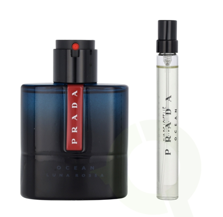 Prada Luna Rossa Ocean Pour Homme Giftset 60 ml Edt Spray 50ml/Edt Spray 10ml in the group BEAUTY & HEALTH / Fragrance & Perfume / Perfumes / Perfume for him at TP E-commerce Nordic AB (C49084)