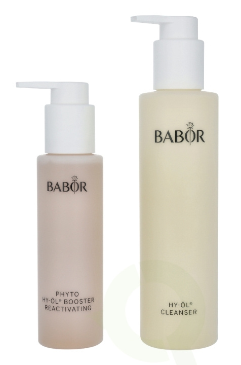 Babor Hy-Oil Cleansing Phyto Booster Reactivating Set 300 ml Cleansing Oil 200ml/Booster Reactivating 100ml - For Mature Skin in the group BEAUTY & HEALTH / Gift sets / Gift sets for her at TP E-commerce Nordic AB (C49200)