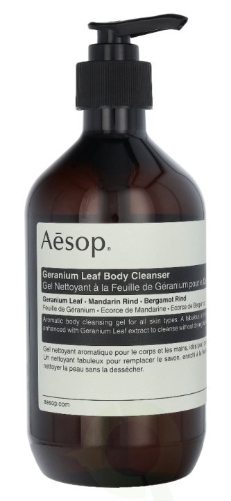 AESOP Geranium Leaf Body Cleanser 500 ml in the group BEAUTY & HEALTH / Skin care / Body health / Bath & Shower gels at TP E-commerce Nordic AB (C49333)