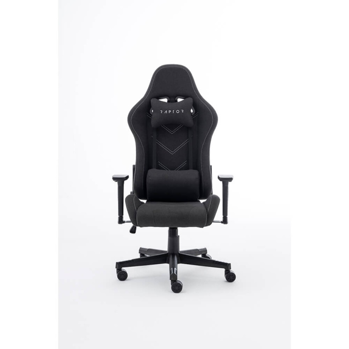 RAPTOR Gaming Chair GS-100 Full Size, Soft Fabric, Dark Grey in the group COMPUTERS & PERIPHERALS / GAMING / Gaming chairs at TP E-commerce Nordic AB (C49436)