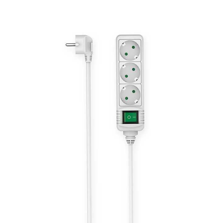 Hama Power Strip 3-way Switch White 1.4m in the group HOME, HOUSEHOLD & GARDEN / Electricity & Lighting / Power strips at TP E-commerce Nordic AB (C49449)